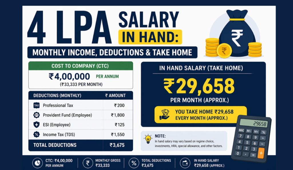 4 LPA In Hand Salary