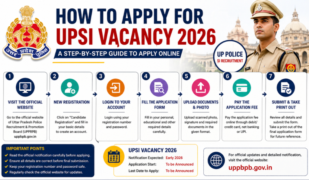 UPSI Vacancy 2026