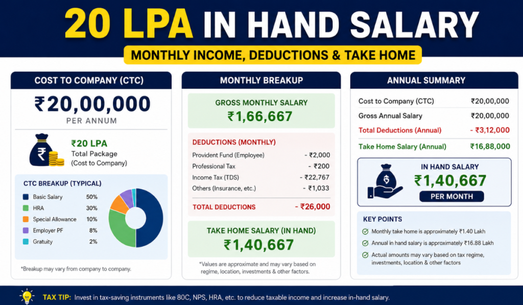 20 LPA In Hand Salary