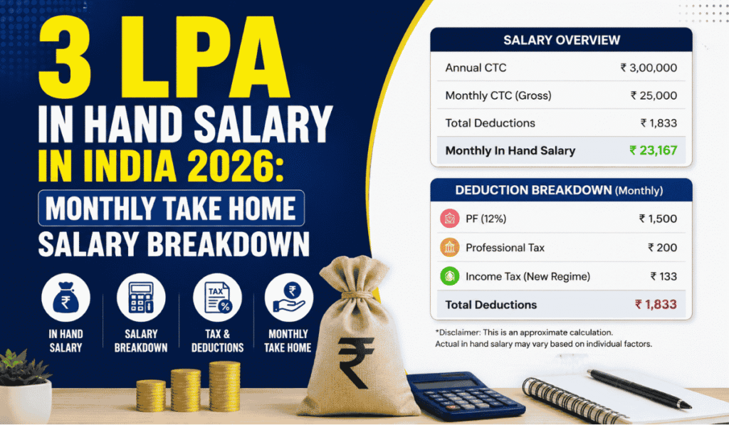 3 LPA In Hand Salary