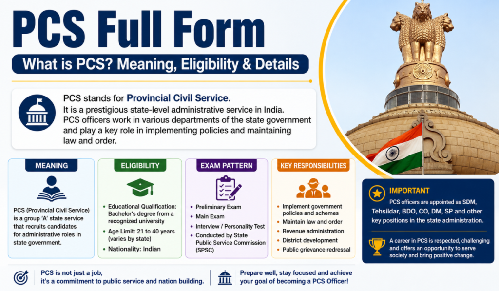 PCS Full Form