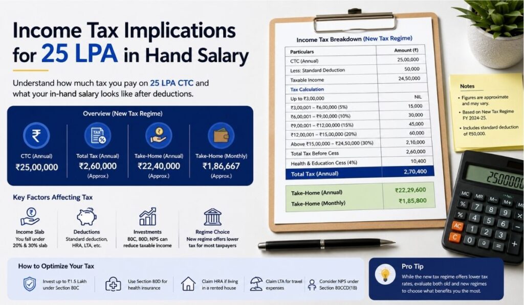 25 LPA In Hand Salary 
