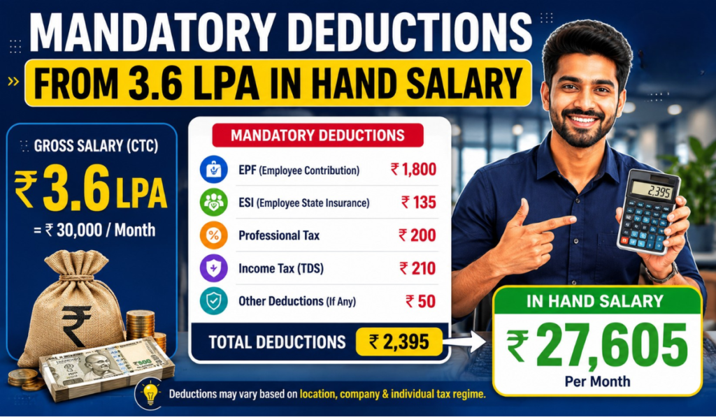 3.6 LPA In Hand Salary