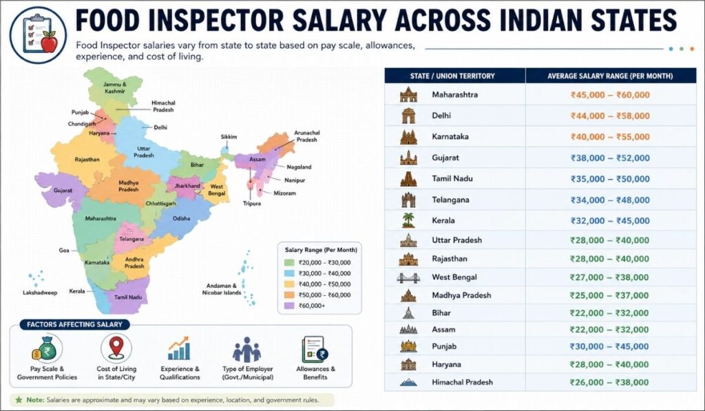 Food Inspector Salary