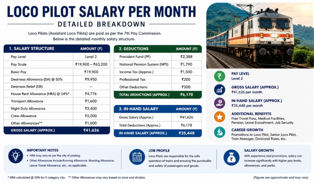 Loco Pilot Salary