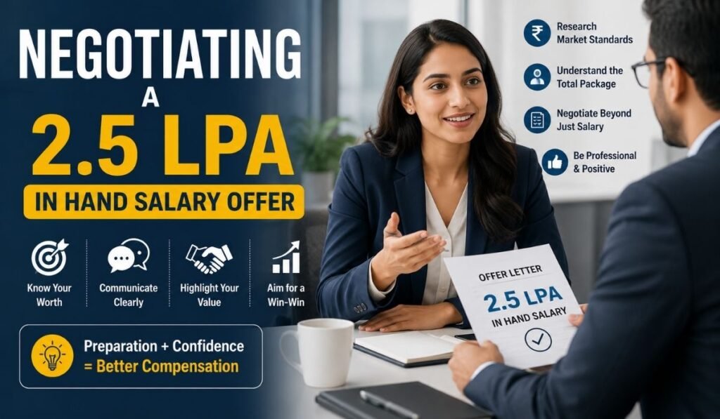 2.5 LPA In Hand Salary
