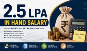 2.5 LPA In Hand Salary