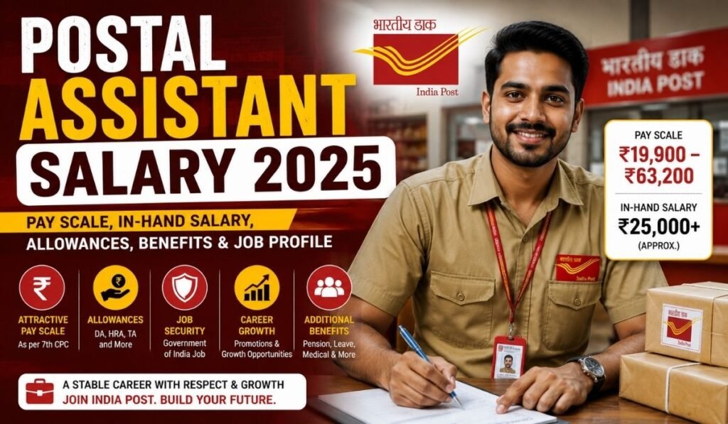 Postal Assistant Salary
