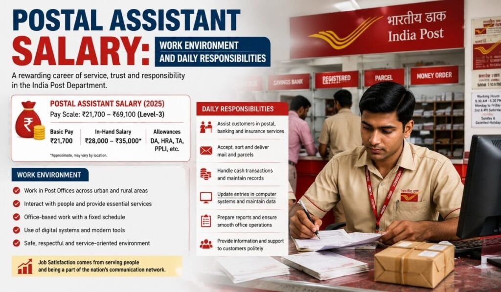 Postal Assistant Salary