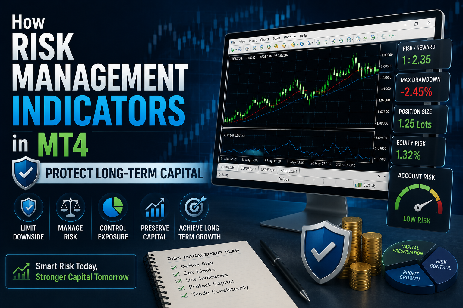 How Risk Management Indicators in MT4 Protect Long-Term Capital