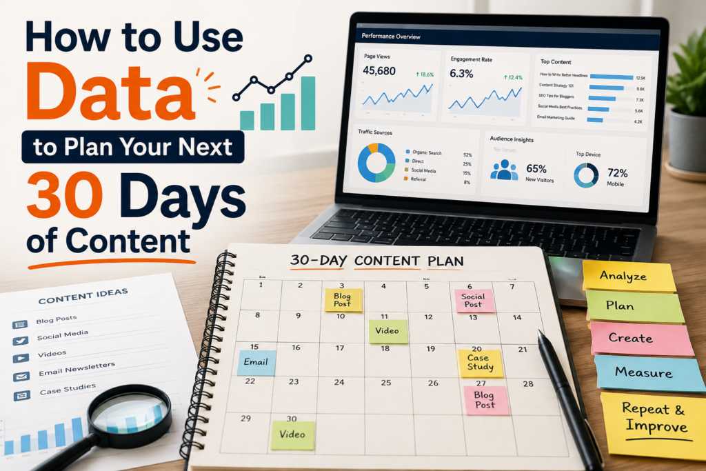 How to Use Data to Plan Your Next 30 Days of Content