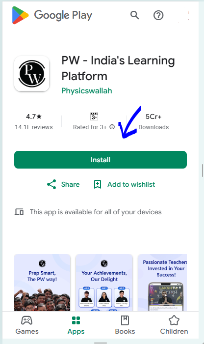 Physics Wallah App Download By Play Store